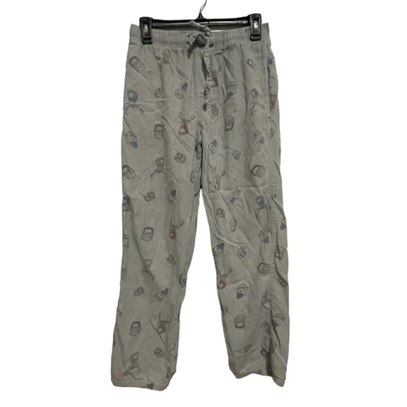 Old Navy Brushed Flannel Animal Graphic Pajama Bottoms Size Small - Picture 1 of 5